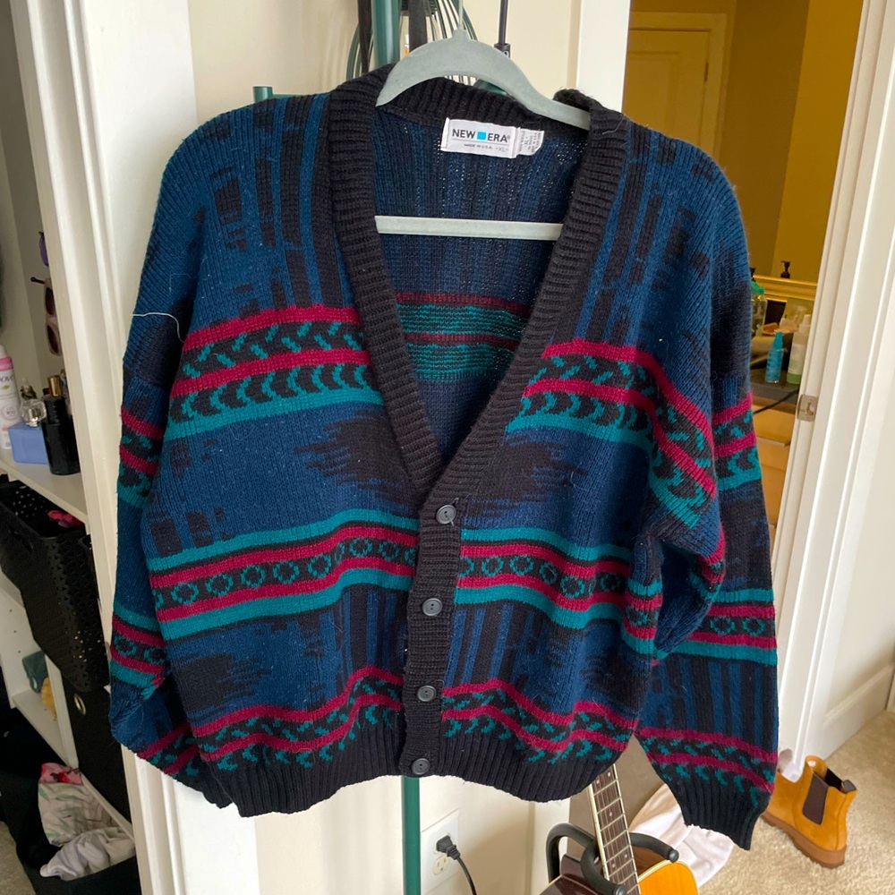 Chunky Knit Button-Up Cardigan